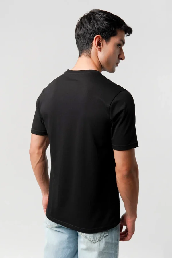 Regular Fit Crew Neck T-Shirt - Black - Image 3