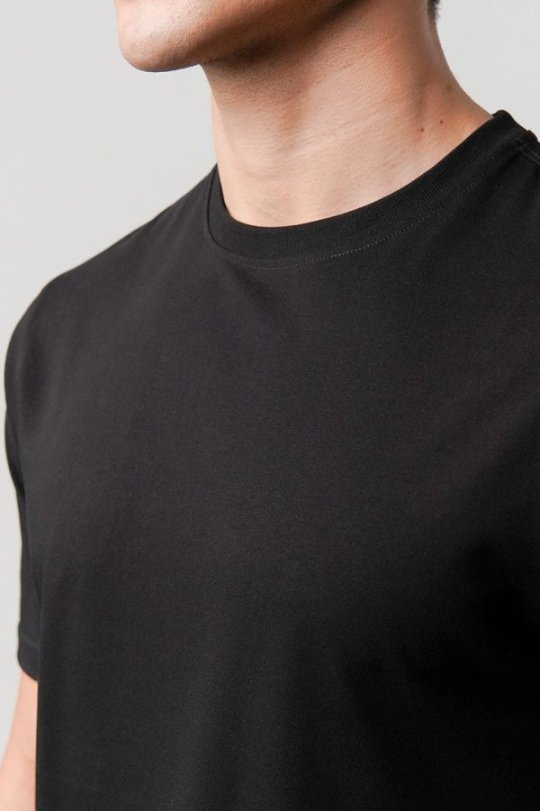 Regular Fit Crew Neck T-Shirt - Black - Image 4